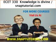 ECET 330  Knowledge is divine / snaptutorial.com