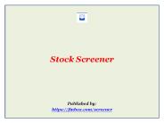 Stock Screener