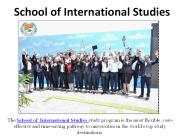 School of International Studies