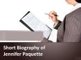 Short Biography of Jennifer Paquette PowerPoint PPT Presentation