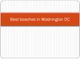 Washington DC Beaches PowerPoint PPT Presentation