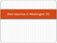 Washington DC Beaches