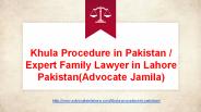 Get Khula in Pakistan Through Khula Pakistan Family Law