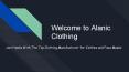Bulk Face Masks and Gym Clothes from Alanic Clothing PowerPoint PPT Presentation