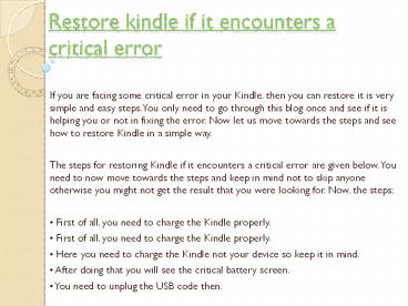 kindle service center get the online help