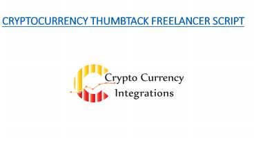 CRYPTOCURRENCY THUMBTACK FREELANCER CLONE