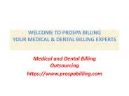Dental and Medical Billing Solutions