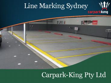 Line Marking Services in Sydney