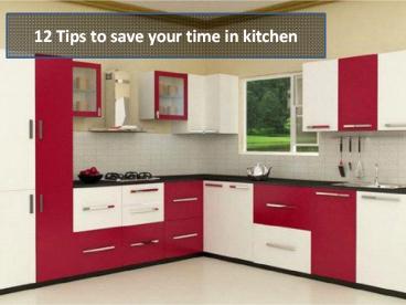 12 Tips to save your time in kitchen