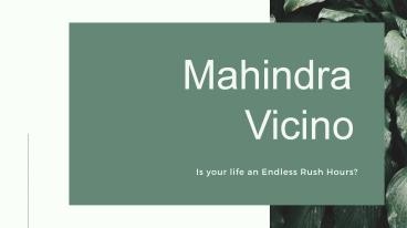 Mahindra Vicino Andheri East - Mahindra Lifespace