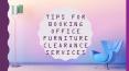 Tips For Booking Office Furniture Clearance Services PowerPoint PPT Presentation