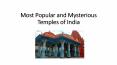 Popular Mysterious Temples of India PowerPoint PPT Presentation