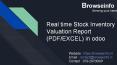 Real time Stock Inventory Valuation Report (PDF/EXCEL) in odoo PowerPoint PPT Presentation