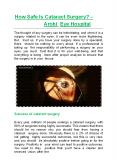 How Safe Is Cataract Surgery? - Arohi Eye Hospital PowerPoint PPT Presentation