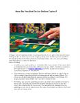 How do you bet on an online casino? PowerPoint PPT Presentation