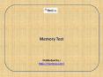 Memory Test PowerPoint PPT Presentation