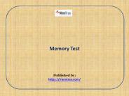 Memory Test