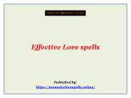 Effective Love spells
