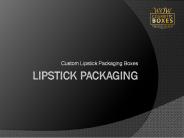 Printed Lipstick Packaging Boxes Wholesale