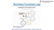business functions sap