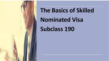 Australia Visa Subclass 190 | ISA Migrations