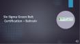 Six Sigma Green Belt Certification – Bahrain PowerPoint PPT Presentation