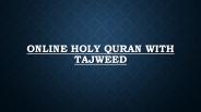 Online Holy Quran With Tajweed