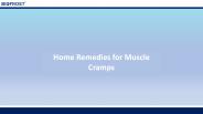 Home Remedies for Muscle Cramps