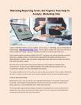 Marketing Reporting Tools PowerPoint PPT Presentation