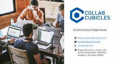 Coworking Space Bangalore