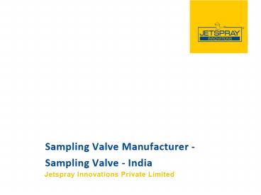 Sampling Valve, Sampling Valve Manufacturer in India (2)