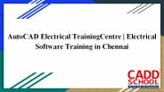 AutoCAD Electrical Training Centre|Electrical Software Training in Chennai