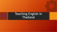 Teaching English in Thailand