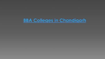 BBA Colleges in Chandigarh (1)