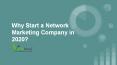 Why Start a Network Marketing Company in 2020? PowerPoint PPT Presentation