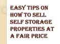 How to Sell Self Storage Facilities at the Right Place?