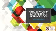 Office Space for Rent(Bangalore)