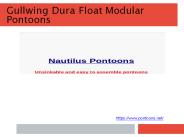 Gullwing Dura Float Modular Pontoons