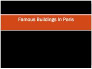 Famous Buildings in Paris