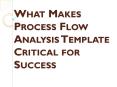 What Makes Process Flow Analysis Template Critical for Success PowerPoint PPT Presentation
