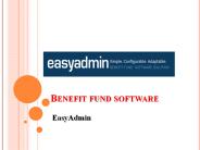 Get Best Benefit Fund Software | EasyAdmin