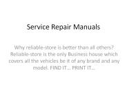 Service Repair Manuals