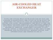 AIR-COOLED HEAT EXCHANGER