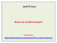 Bronx car accident lawyers