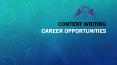 Content Writing Career Opportunities