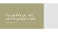 7 Types Of Cosmetic Dentistry Procedures PowerPoint PPT Presentation