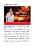 Get Your Lost Love Back PowerPoint PPT Presentation