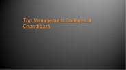 Top Management Colleges In Chandigarh