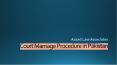 Concern About The Legal Court Marriage Procedure in Pakistan PowerPoint PPT Presentation