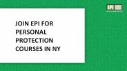 Join EPI for personal protection courses in NY